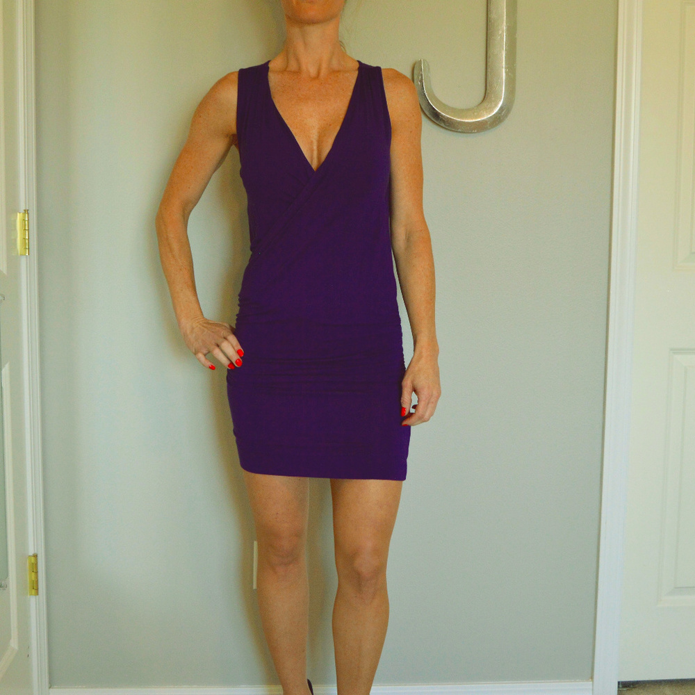 Purple mini dress